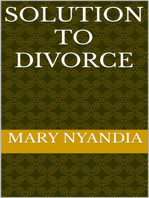 cover image of SOLUTION TO DIVORCE